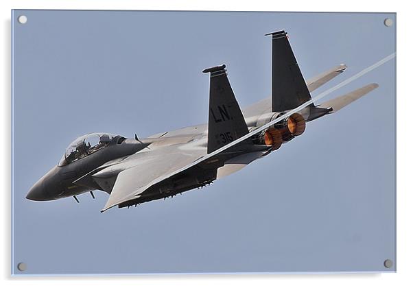F-15 Afterburner turn Acrylic by Rachel & Martin Pics