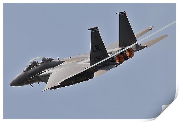 F-15 Afterburner turn Print by Rachel & Martin Pics