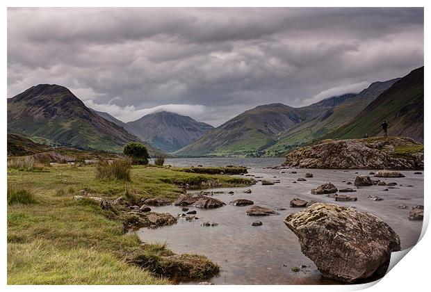Wast Water Print by Stuart Gennery