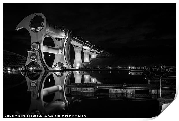 The Big Wheel B&W Print by craig beattie