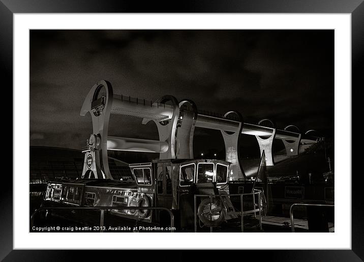 The Boat and the Wheel Framed Mounted Print by craig beattie