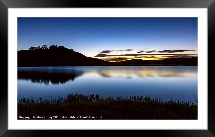 Sunrise - Pretty Valley Pondage Framed Mounted Print by Mark Lucey