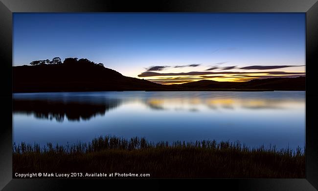 Sunrise - Pretty Valley Pondage Framed Print by Mark Lucey