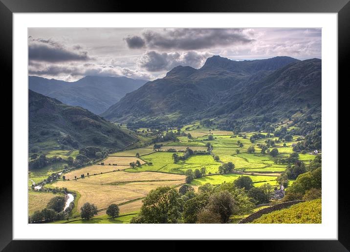 Great Langdale,Lake District Framed Mounted Print by Stuart Gennery