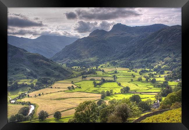 Great Langdale,Lake District Framed Print by Stuart Gennery