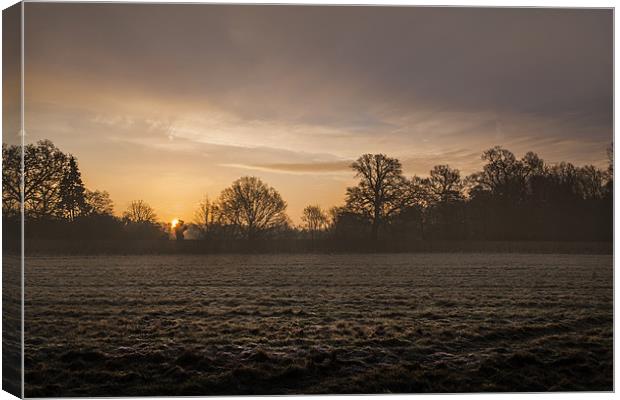 The Morning Sun Canvas Print by Simon West