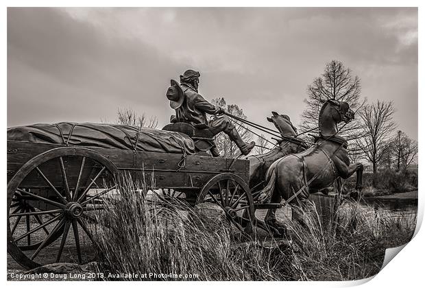 River Crossing Print by Doug Long