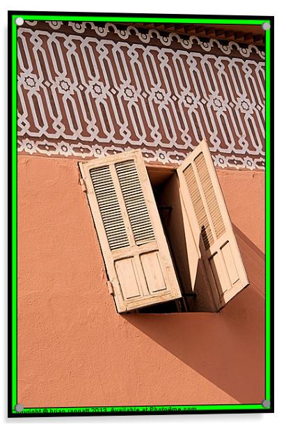 Window to Marrakesh Acrylic by Brian  Raggatt