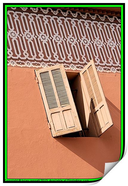 Window to Marrakesh Print by Brian  Raggatt