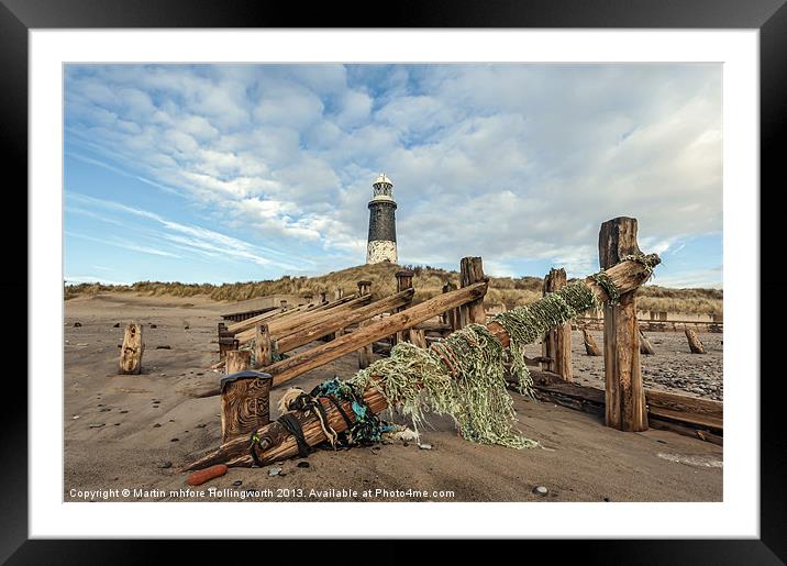 Lighthouse and Nets Framed Mounted Print by mhfore Photography