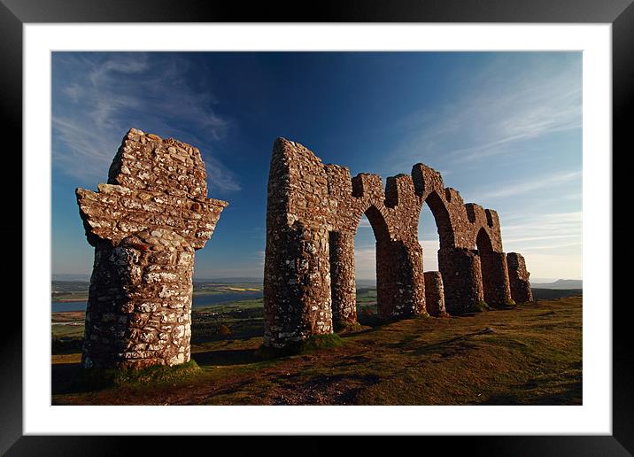 Fyrish Monument in Sunset Framed Mounted Print by Maria Gaellman