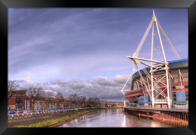 Millennium Stadium, Cardiff Framed Print by Elaine Steed