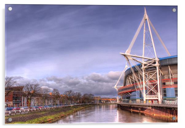 Millennium Stadium, Cardiff Acrylic by Elaine Steed