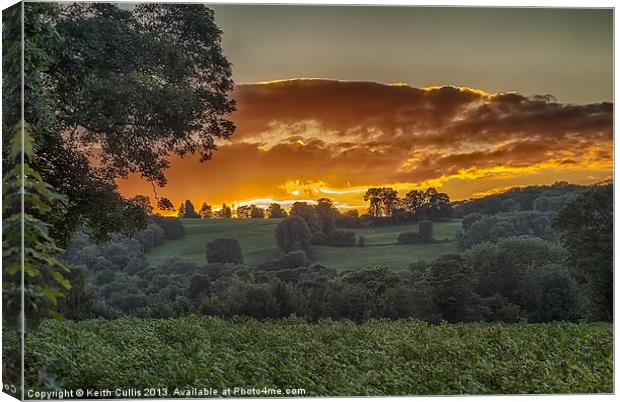 End Of The Day Canvas Print by Keith Cullis