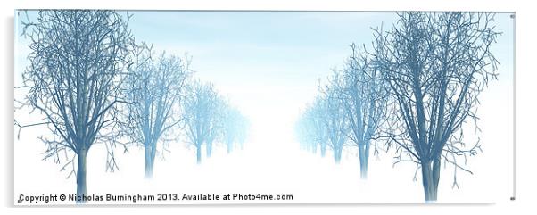 Winter Avenue Acrylic by Nicholas Burningham