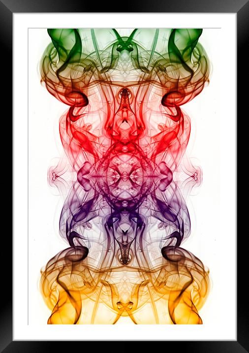 Smoke Art 10 Framed Mounted Print by Steve Purnell