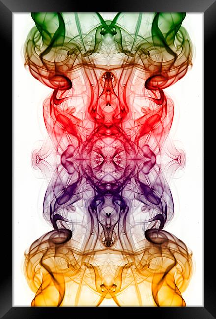 Smoke Art 10 Framed Print by Steve Purnell
