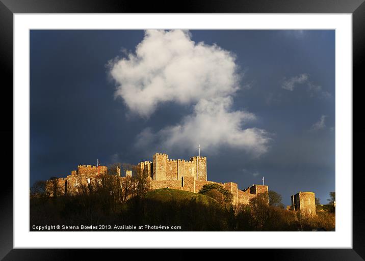Dover Castle Afternoon Light Framed Mounted Print by Serena Bowles