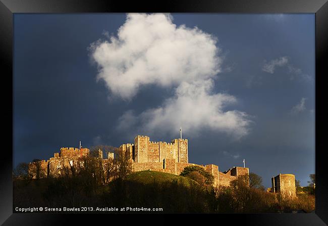 Dover Castle Afternoon Light Framed Print by Serena Bowles