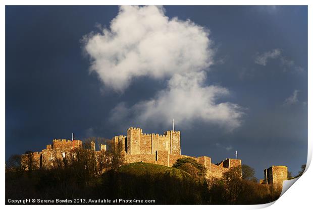 Dover Castle Afternoon Light Print by Serena Bowles