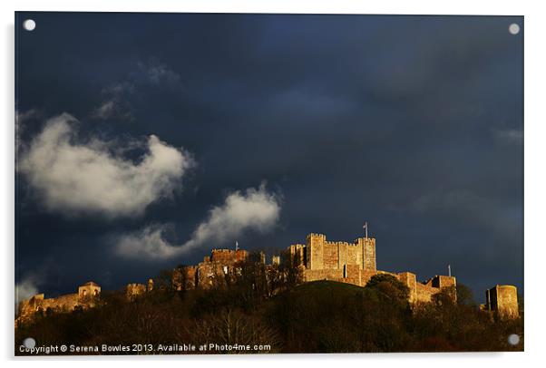 Majestic Dover Castle Acrylic by Serena Bowles