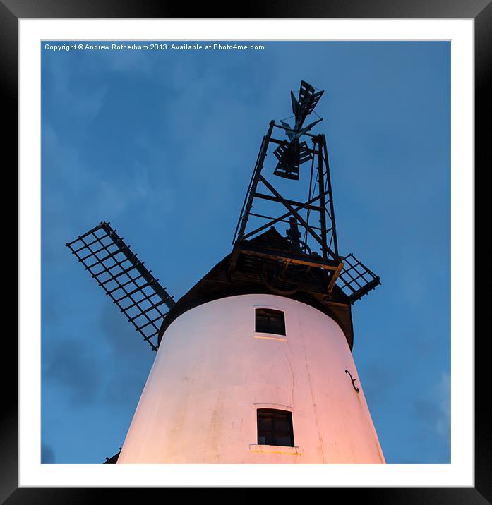 Lytham Windmill Framed Mounted Print by Andrew Rotherham