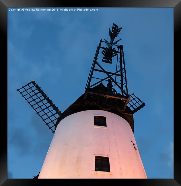 Lytham Windmill Framed Print by Andrew Rotherham
