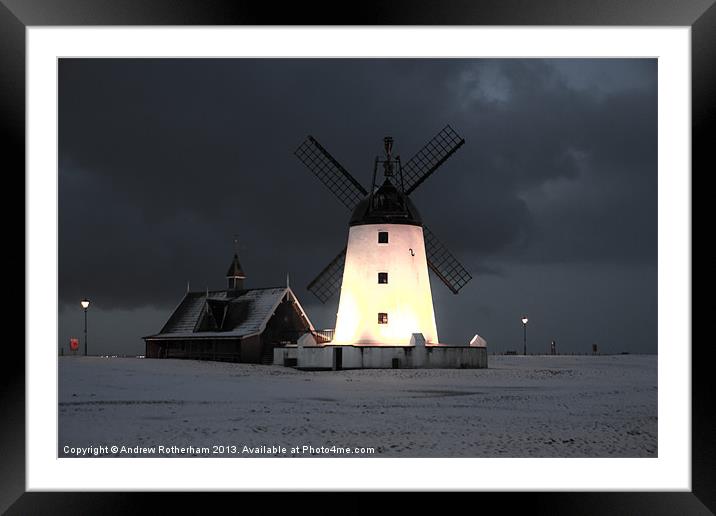 Beautiful Windmill at Dawn Framed Mounted Print by Andrew Rotherham