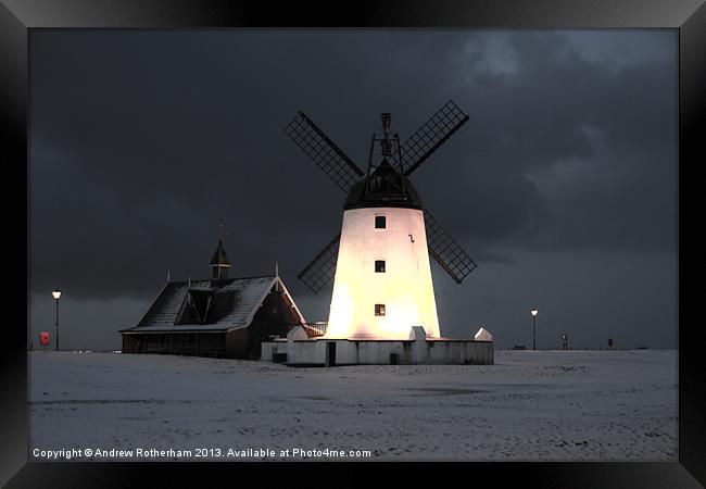 Beautiful Windmill at Dawn Framed Print by Andrew Rotherham