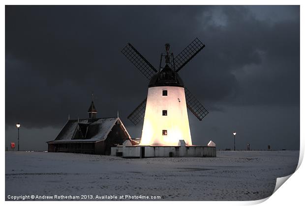 Beautiful Windmill at Dawn Print by Andrew Rotherham
