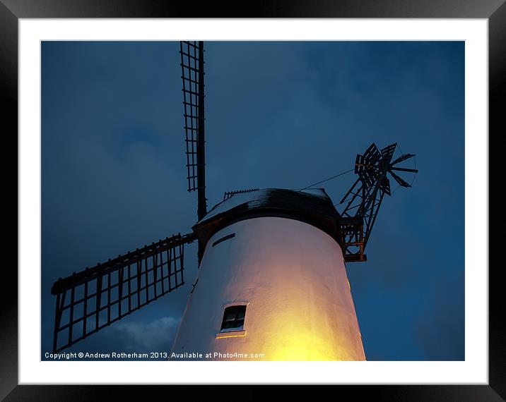 Lytham Windmill Framed Mounted Print by Andrew Rotherham