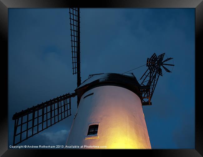 Lytham Windmill Framed Print by Andrew Rotherham