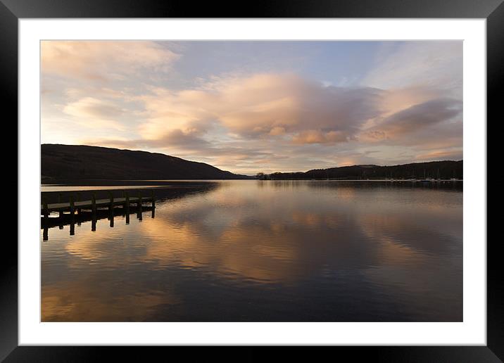 Coniston Water Framed Mounted Print by Kev Alderson