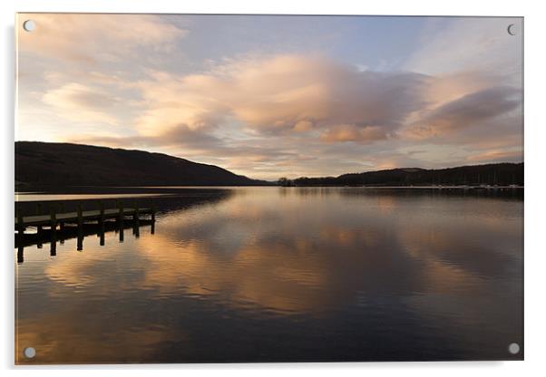 Coniston Water Acrylic by Kev Alderson