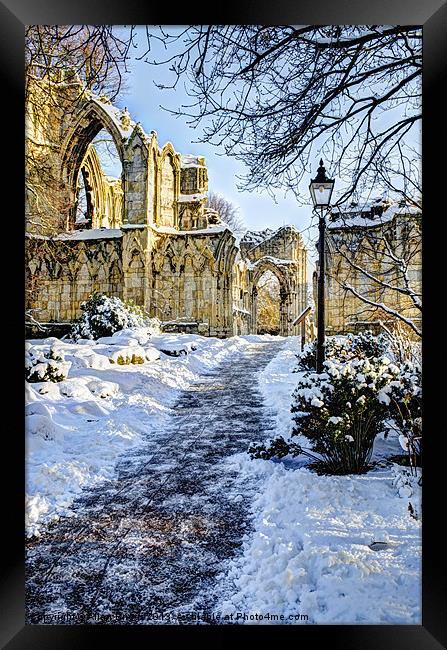 St Marys Abbey York Framed Print by Allan Briggs