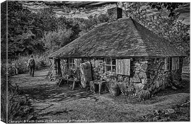 Squatters Cottage Canvas Print by Keith Cullis