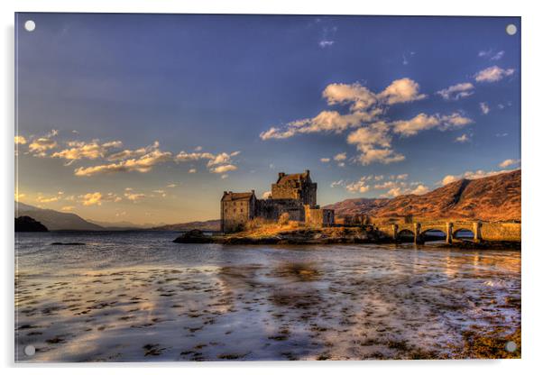 Eilean Donan Castle Scotland. Acrylic by Derek Beattie
