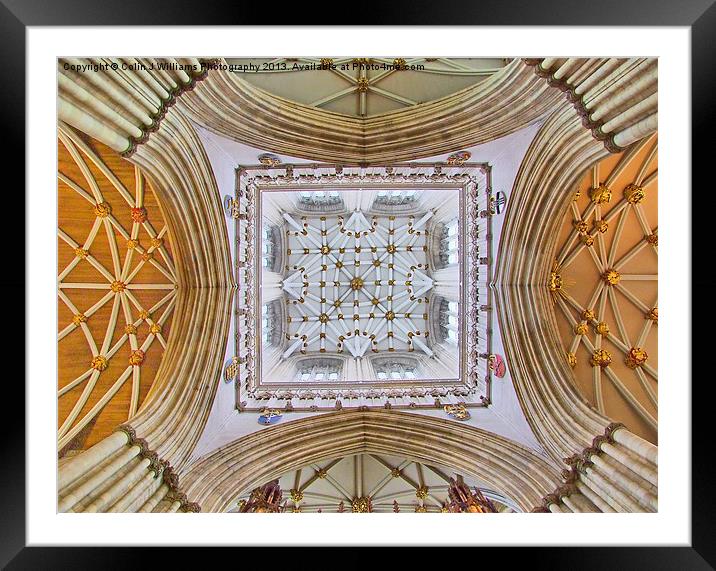 The Tower - York Minster Framed Mounted Print by Colin Williams Photography