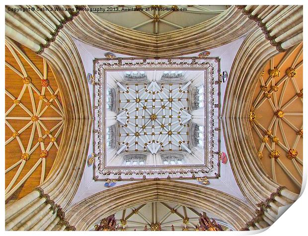 The Tower - York Minster Print by Colin Williams Photography