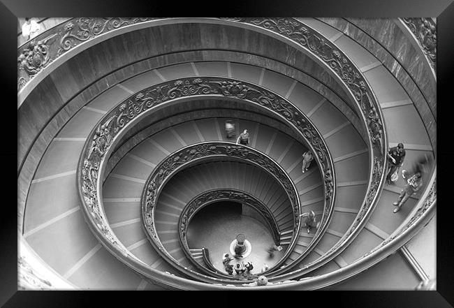Vatican Spiral Framed Print by Ian Young