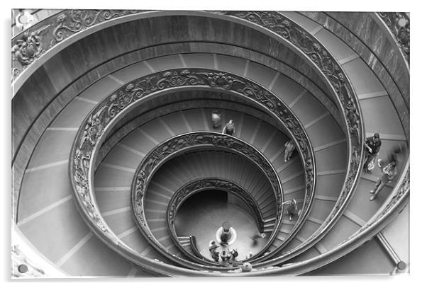 Vatican Spiral Acrylic by Ian Young