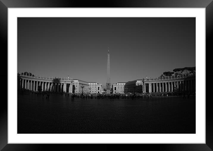 St Peters Square Roma Framed Mounted Print by Ian Young