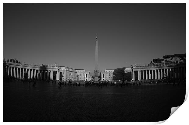 St Peters Square Roma Print by Ian Young