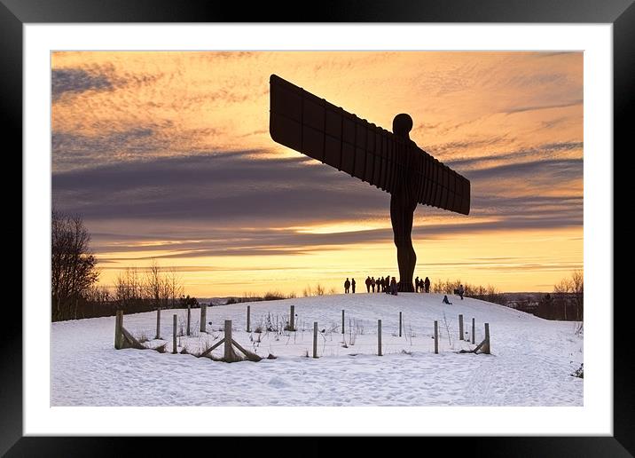 Angel of the North Framed Mounted Print by Northeast Images