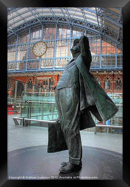 St Pancras Station Framed Print by Graham Custance