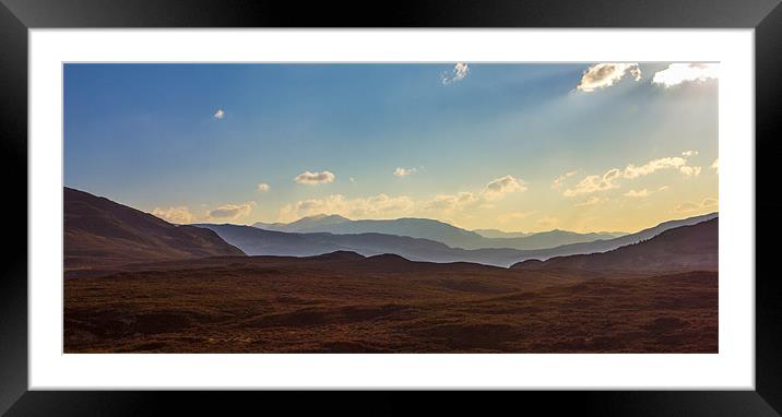 Scottish Mountain Landscape Framed Mounted Print by Derek Beattie