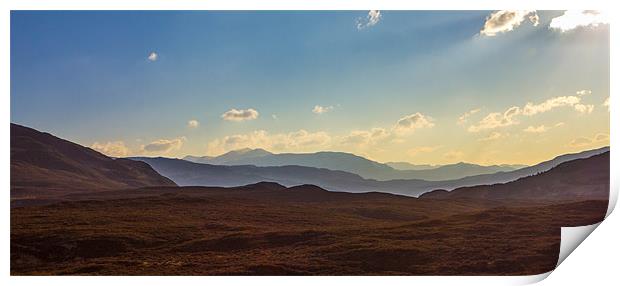 Scottish Mountain Landscape Print by Derek Beattie