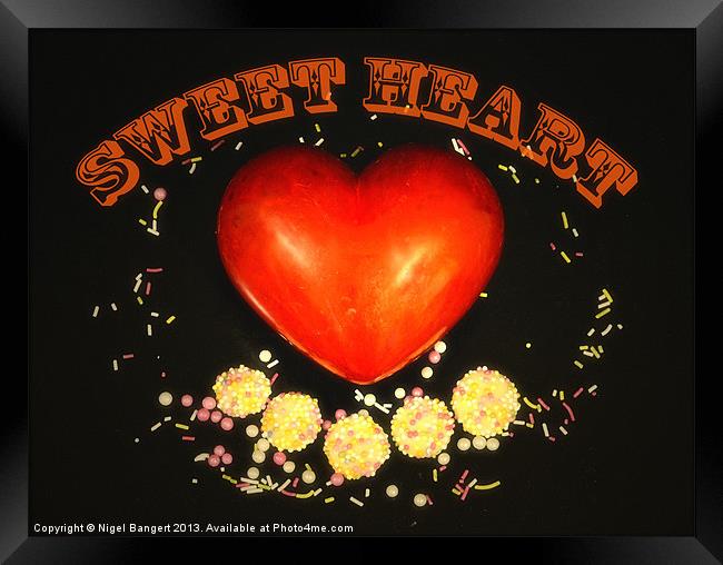 Sweet Heart Framed Print by Nigel Bangert