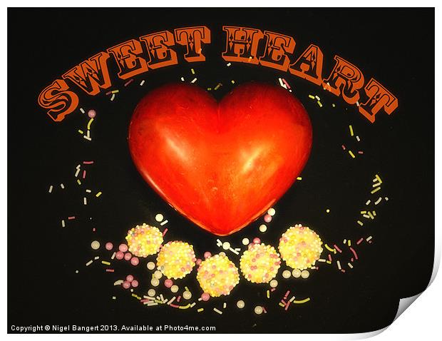 Sweet Heart Print by Nigel Bangert
