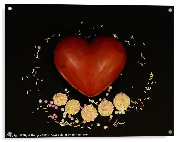 Sweet Heart Acrylic by Nigel Bangert